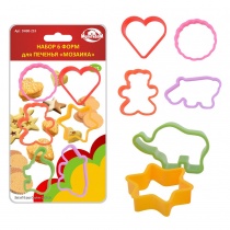 Набор 6 форм для печенья 'Мозаика' 6цв.