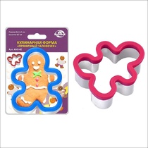 Кулинарная форма 'Пряничный человечек' 10*4 см 2цв.