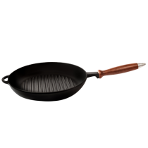 Сковорода-гриль чугунная 260х40 мм
