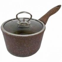 КОВШ 2,0л ГРАНИТ (браун-браун)с крышкой ф18 (9)