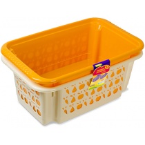 Корзина для овощей Джета 17л набор 2шт колор С727-04-КОЛ Цвет в асс-те МАРТИКА (Барнаул) уп.6