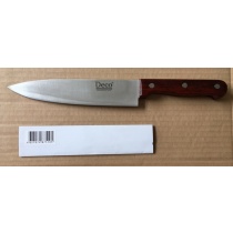 Нож поварской, арт. PW18/7, деревянная ручка, длина лезвия 18*толщина лезвия 0,3* см