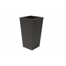 Кашпо РОТАНГ 198х198х360мм Коричневый ротанг IDEA (Москва) уп.10