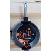 Сковорода гриль d28см МРАМОР серый без кр. ГРМВ-28 (Г)