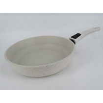 Сковорода глубокая 28см ГРАНИТ (крем-крем) без кр (10)