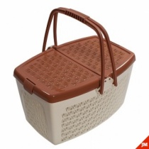 Корзина для пикника Конти 23л с крышкой С731 Цвет МАРТИКА (Барнаул) уп.6