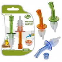 Пробка-дозатор с крышкой. Набор из 2- шт. 3 цв(mix) DH13-116