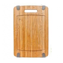 Доска раздел. 360*235*15мм с силик.вставками бамбук арт.140 BRAVO
