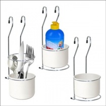 Подставка д/столовых приборов навесная на рейлинг AN52-131