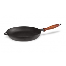 Сковорода чугунная с деревянной ручкой 200х35 мм