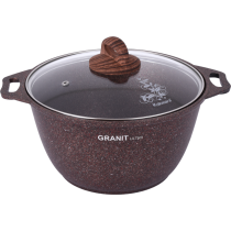 Кастрюля 3,0л Granit Ultra стекл/крышка red кга32а