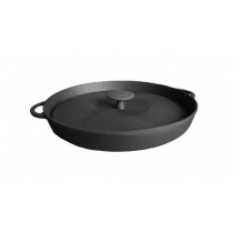 Сковорода-гриль СИТОН чугун с прессом 340х40мм ЧГ3440