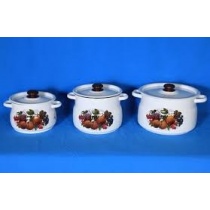 набор 11 белый Йогурт кастрюли сфер 4л 5,5л 8л