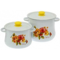 набор 18 белый Весна кастрюли груш 4л 5,5л